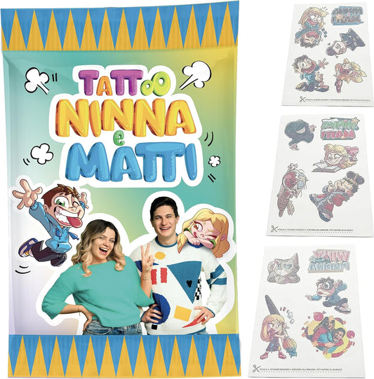 Tatuaggi temporanei Ninna e Matti Fai da te per bambini