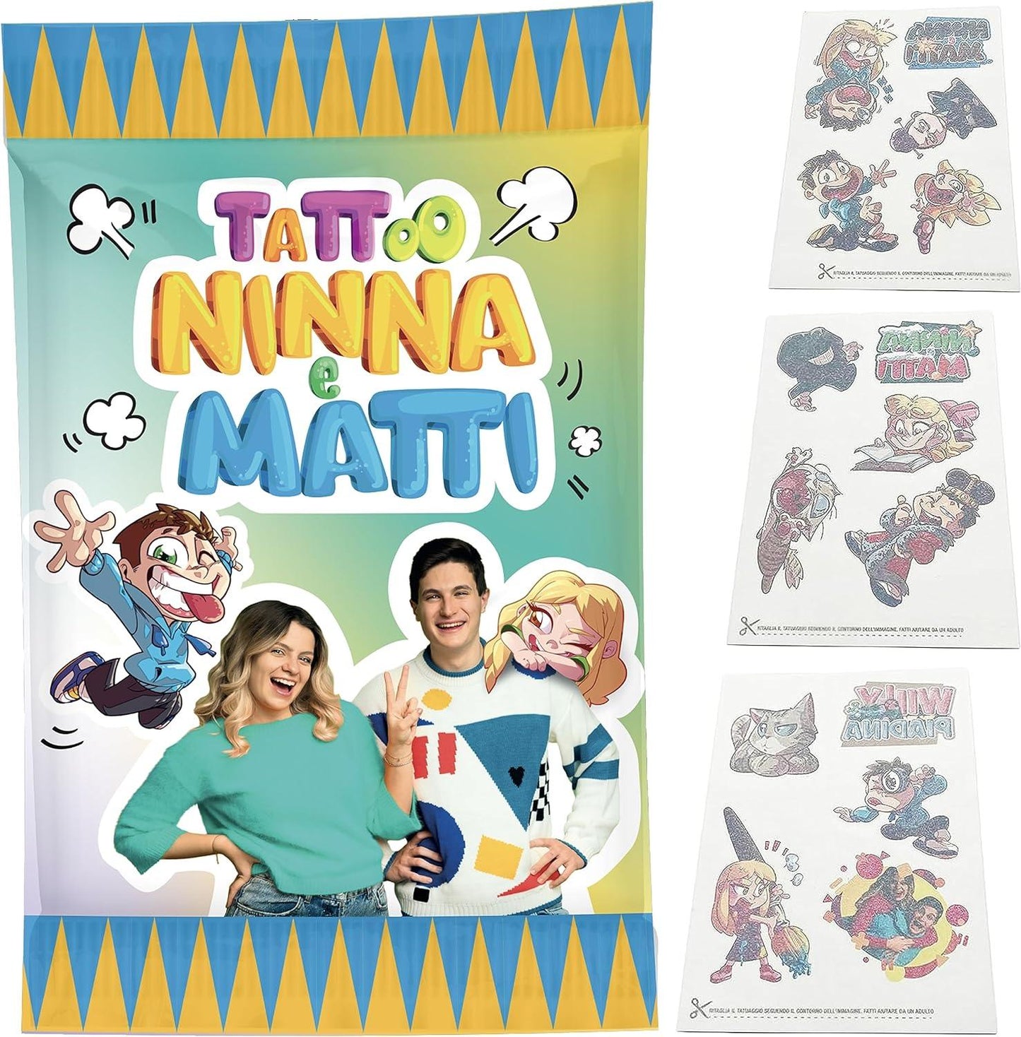 Bustina Tatuaggi Temporanei - 15 Tatuaggi - Ninna e Matti Shop