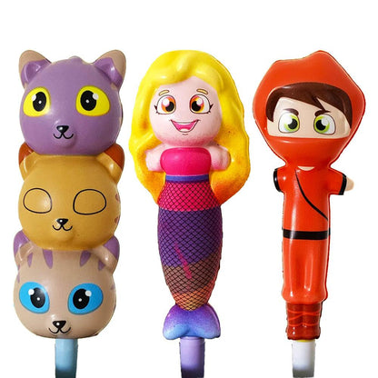 3 Squeeze Pen - Penne Squishy da Collezionare - Ninna e Matti Shop