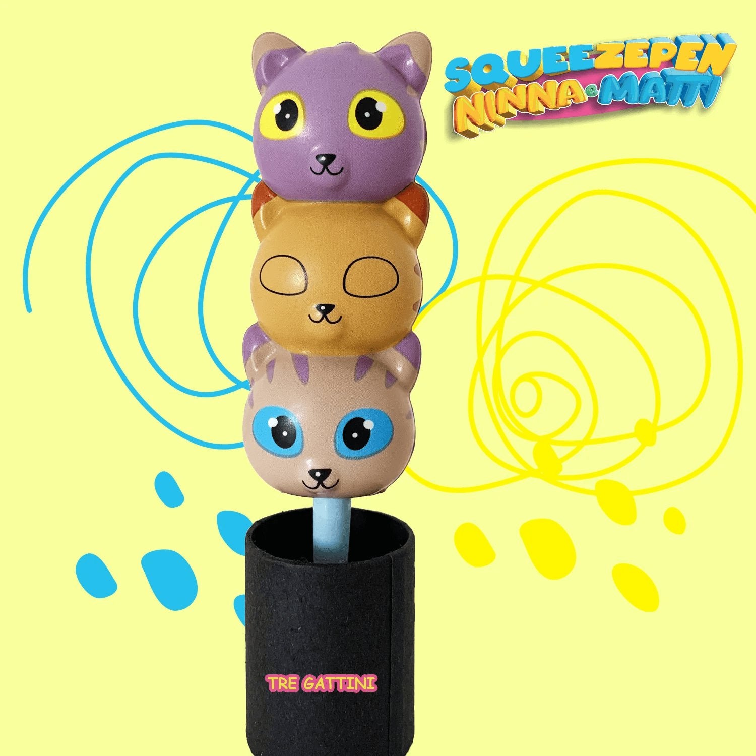 3 Squeeze Pen - Penne Squishy da Collezionare - Ninna e Matti Shop