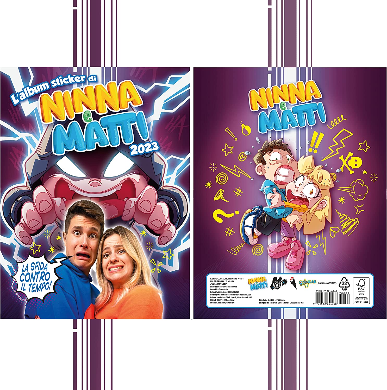 Album Ufficiale Ninna e Matti 2023 - La sfida contro il tempo - Ninna e  Matti Shop