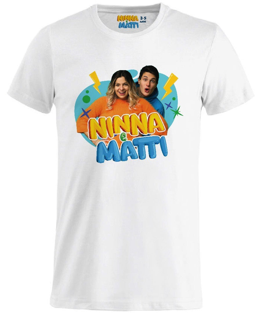 Maglietta t-shirt bianca ufficiale Ninna e Matti