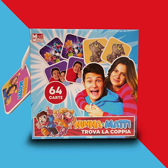 Gioco Memory - Trova la Coppia 64 Carte - Ninna e Matti Shop