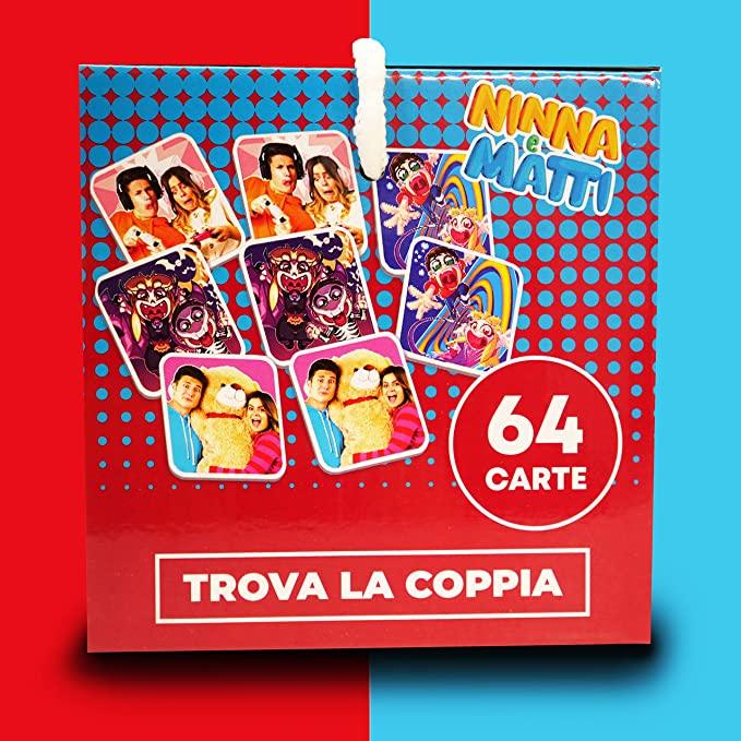 Gioco Memory - Trova la Coppia 64 Carte - Ninna e Matti Shop