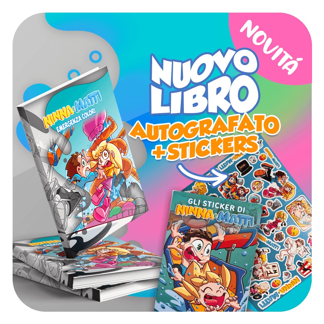 Libro Emergenza Colori Autografato + Stickers - Ninna e Matti Shop