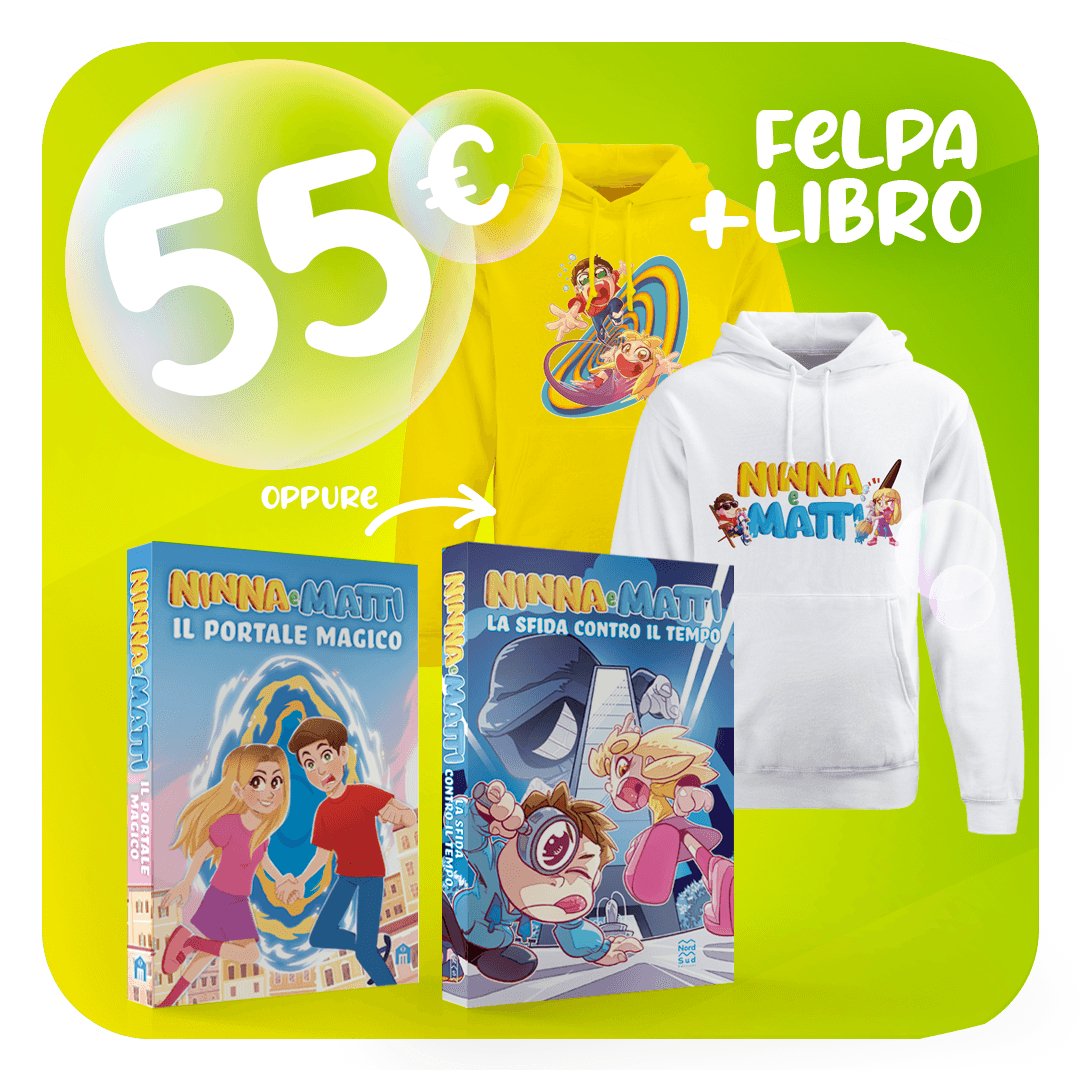 Offerta Felpa Libro Autografato Ninna e Matti Shop