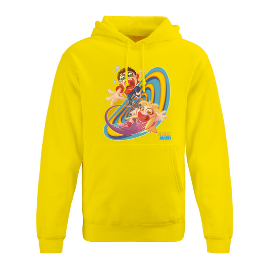 Felpa gialla con logo portale Ninna e Matti per bambini e ragazzi - 100% cotone